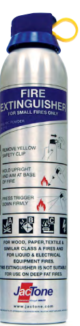 Jactone 600g ABC Powder Silver Aerosol Extinguisher (AEABC600S)