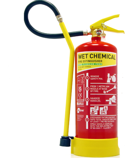 Jactone 6 Litre Stored Pressure Wet Chemical Fluorine Free Fire Extinguisher c/w Lance (EWCS6FF)
