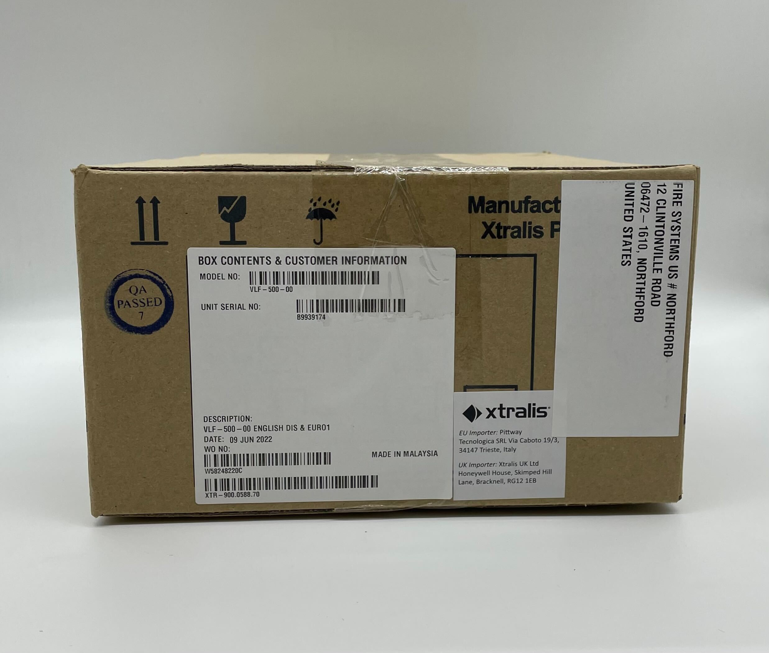 Vesda VLF-500-00 VLF European language set. English display labels