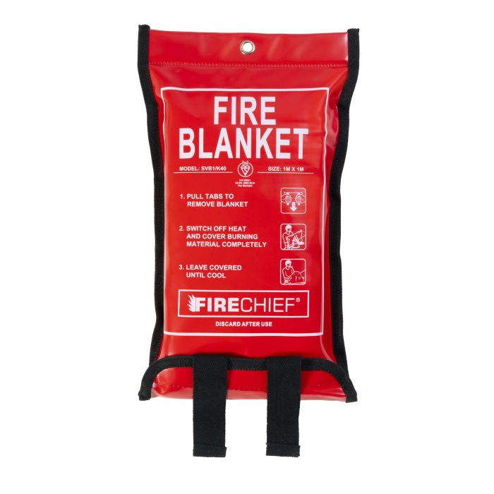 Firechief 1 x 1m Fire Blanket, Soft Case (SVB1/K40) - JEM Systems UK