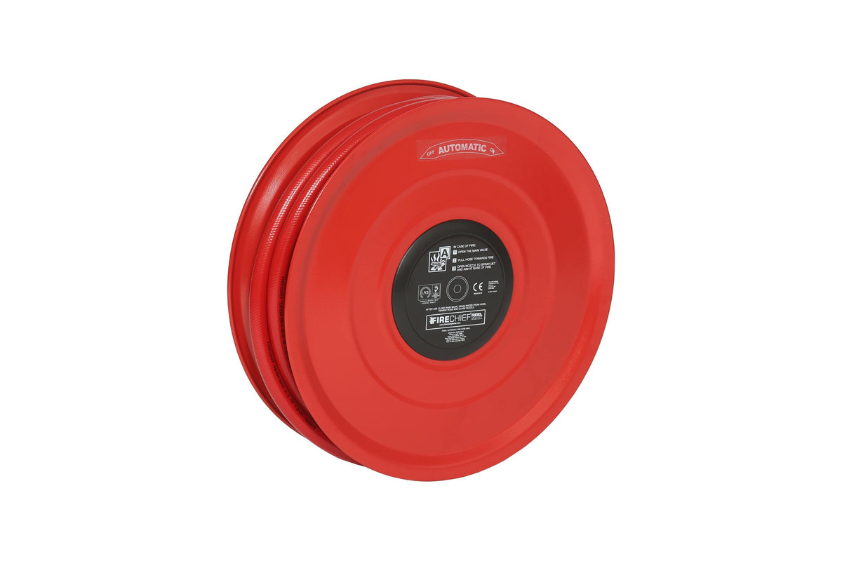 Firechief REELMAX 19mm Fixed Auto Hose Reel c/w Hose, Nozzle & Fittings. (RMFA19-B)