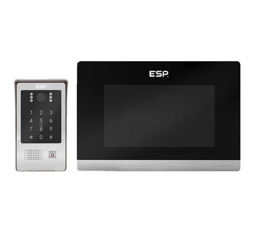 ESP Aperta IP PoE Single Way Video Door Entry Kit with Switch (Black) (A1IPKB) - JEM Systems UK