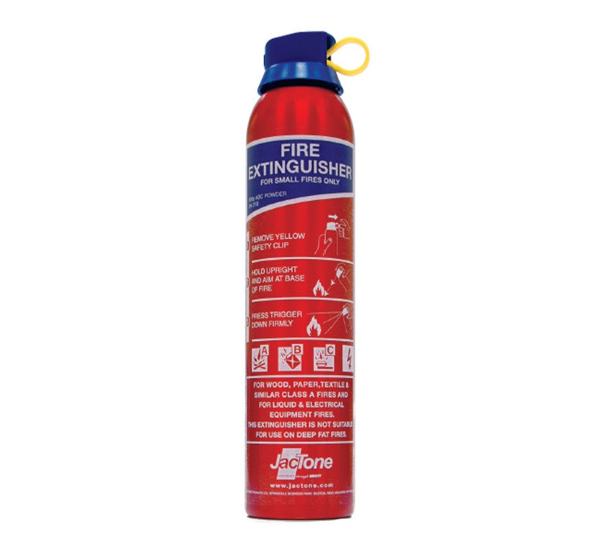 Jactone 600g ABC Powder Aerosol Fire Extinguisher (Red) (AEABC600R) - JEM Systems UK