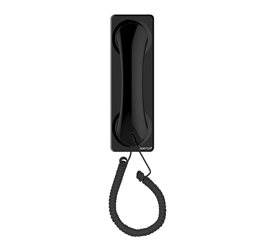 ESP Aperta Audio Only Door Entry Handset (Black) (APAUDHBLK) - JEM Systems UK
