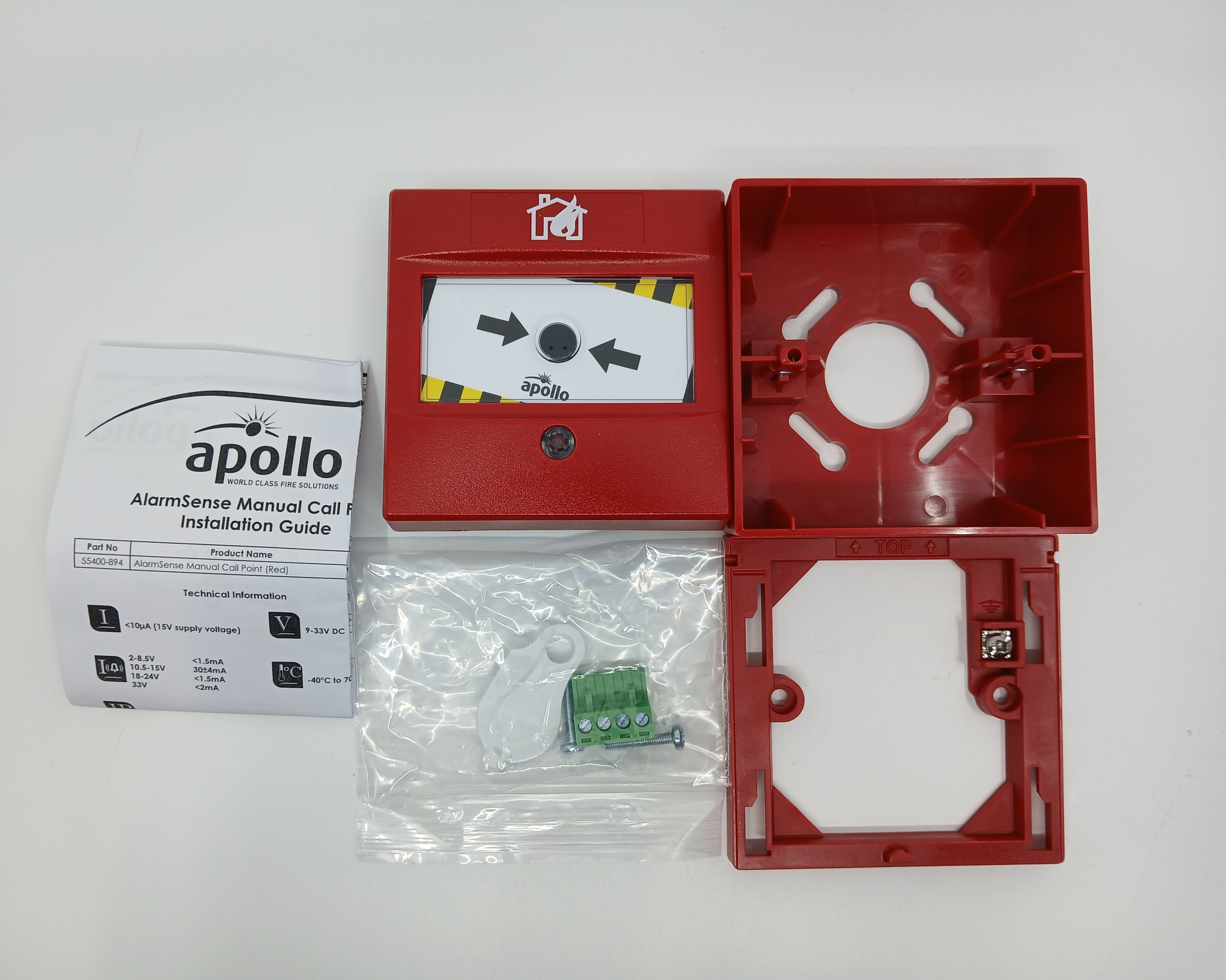 Apollo 55400-894APO AlarmSense Manual Call Point