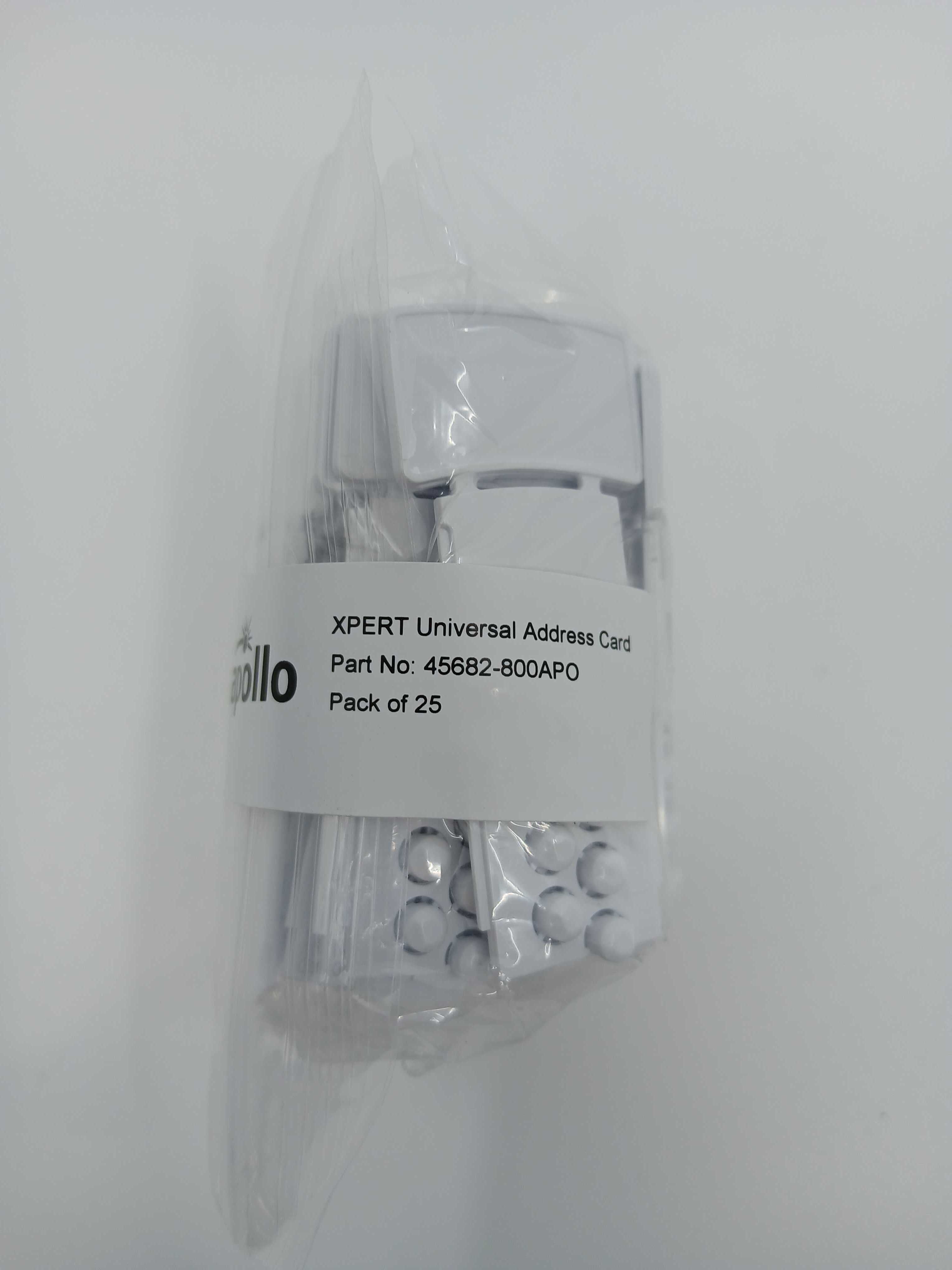 Apollo 45682-800APO XPERT Universal Address Card (Pack of 25) - JEM Systems UK