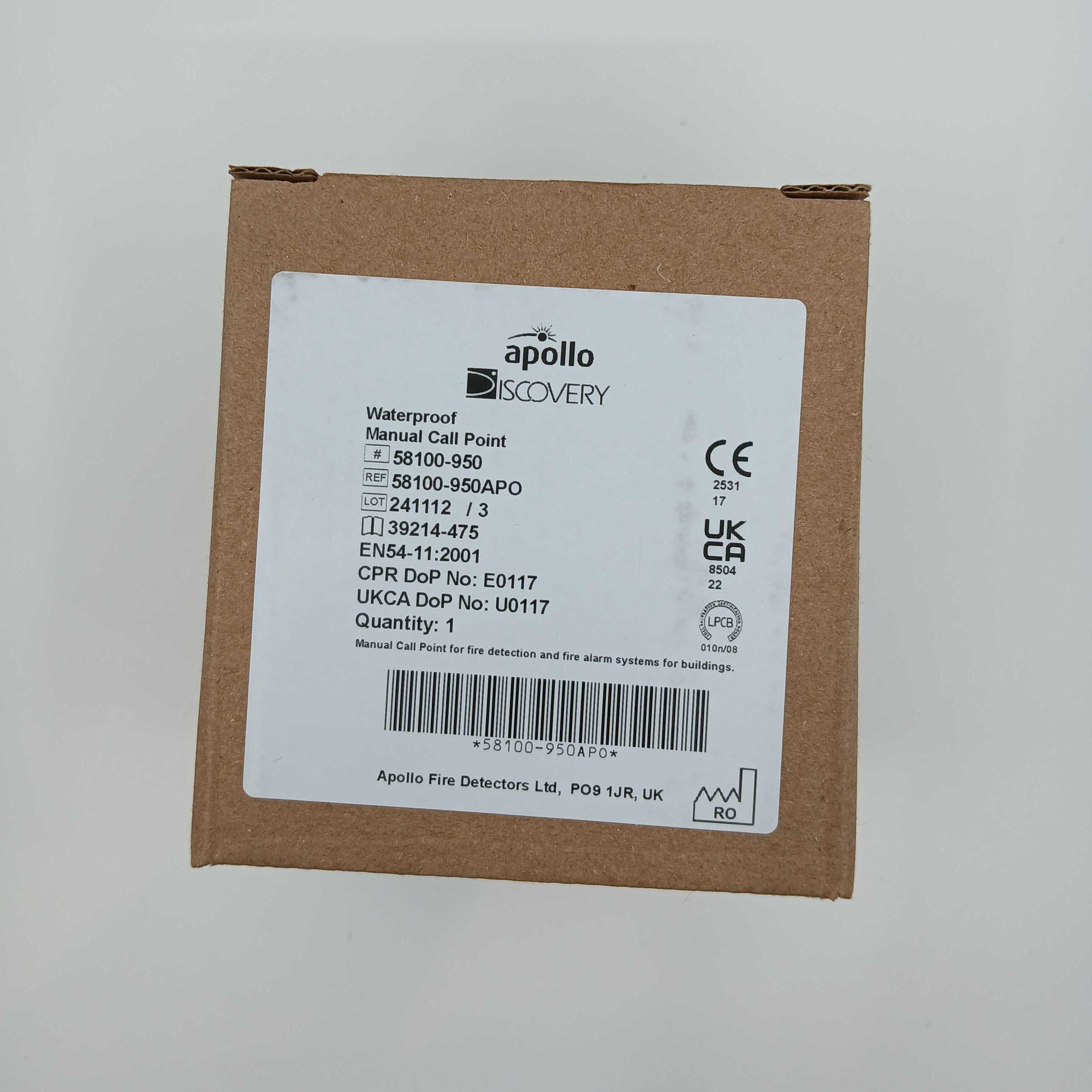 Apollo 58100-950APO Discovery Manual Call Point - Outdoor - JEM Systems UK