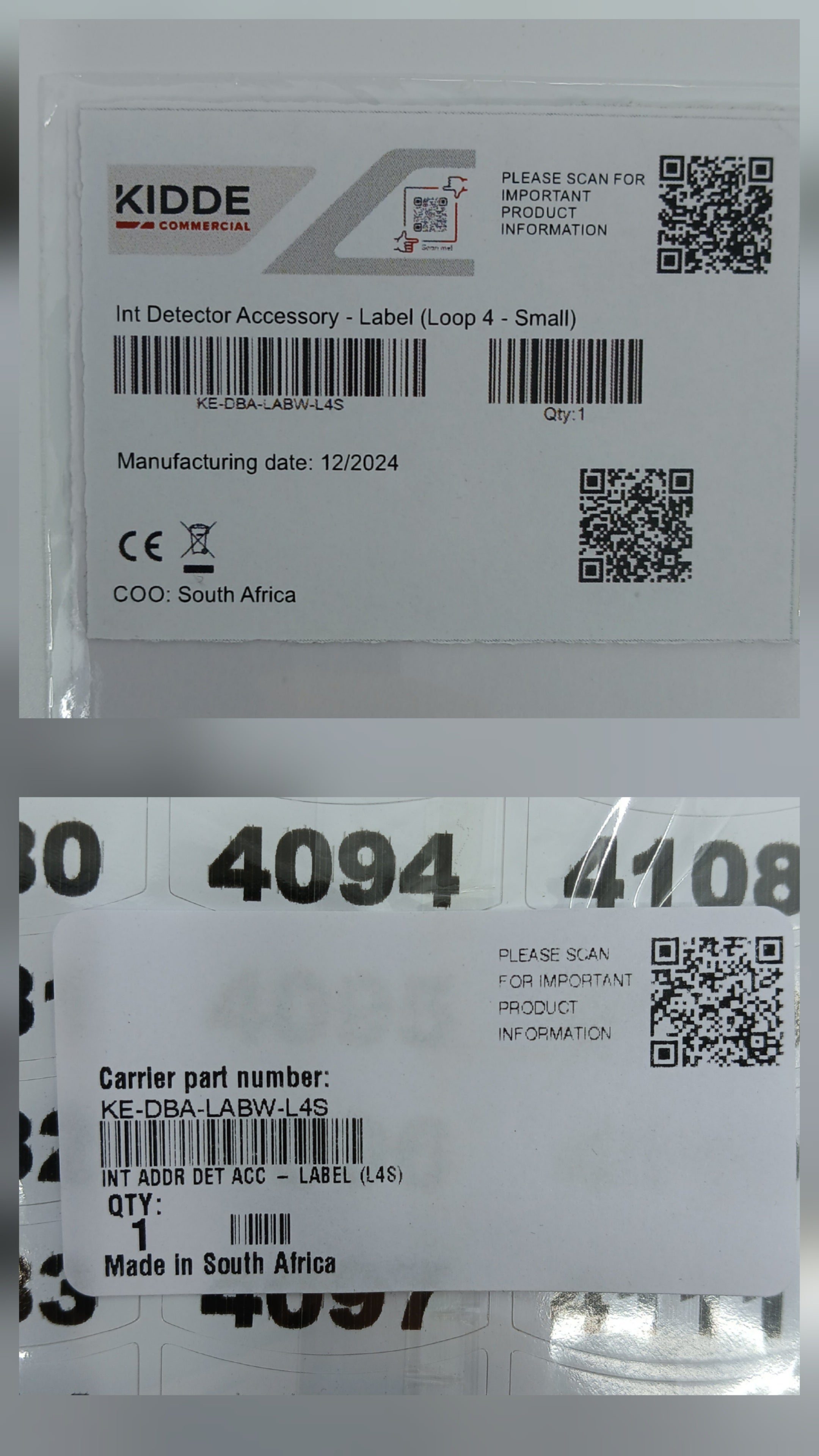 Aritech KE-DBA-LABW-L4S - JEM Systems UK