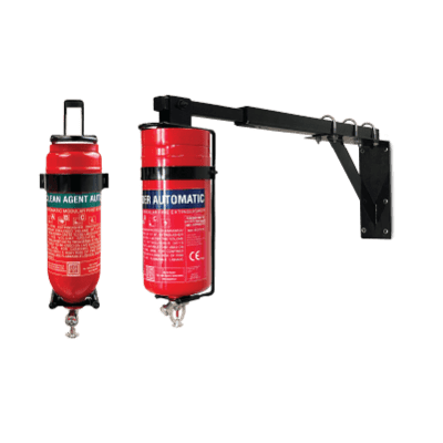 Ceasefire 1kg FK Clean Agent Automatic M Series Wall Mounted MS Stored Pressure Red (CF-001411C)