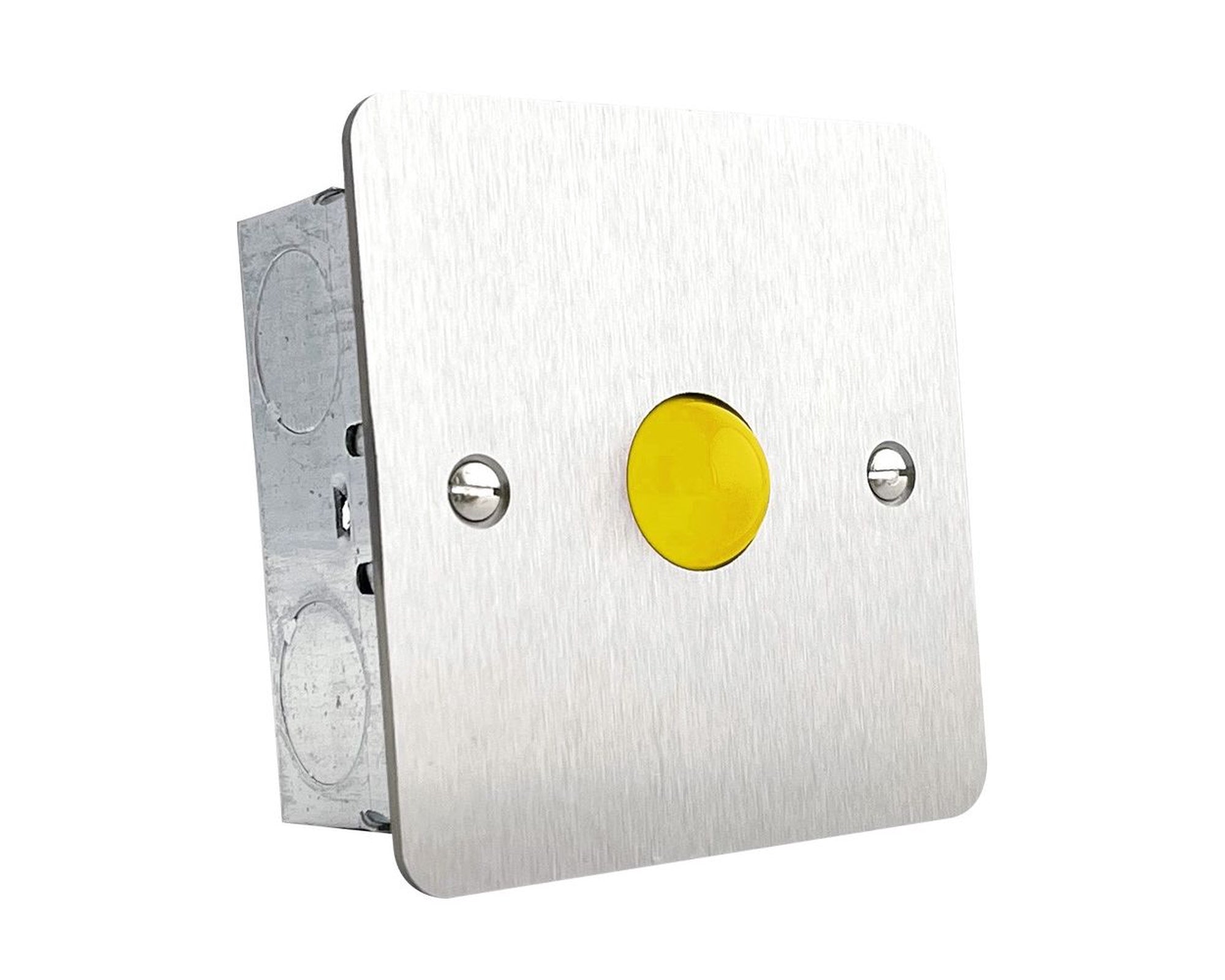 Hoyles Yellow Overdoor Light & Sounder Stainless Steel