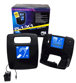C-TEC PL1/K1 Portable 1.2m2 hearing loop system c/w wall mounting storage shelf
