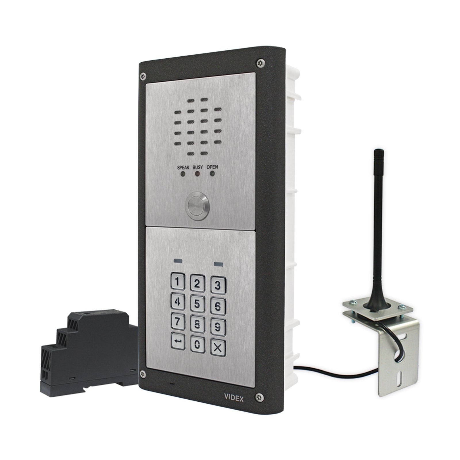 Videx 1 Button VR 4K Flush 4G GSM Audio Kit c/w Codelock