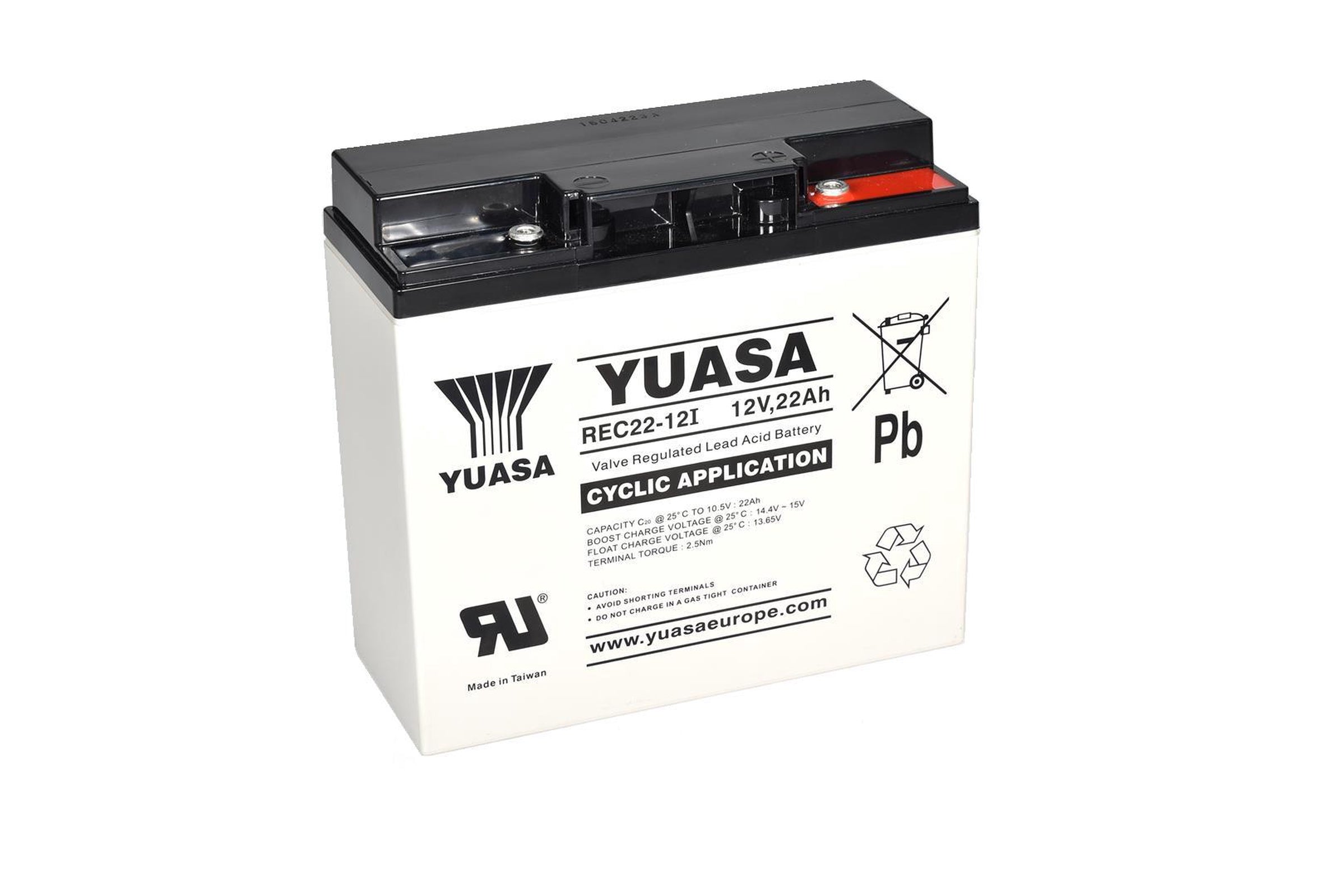 Yuasa 12V 22Ah Cyclic Industrial VRLA Battery