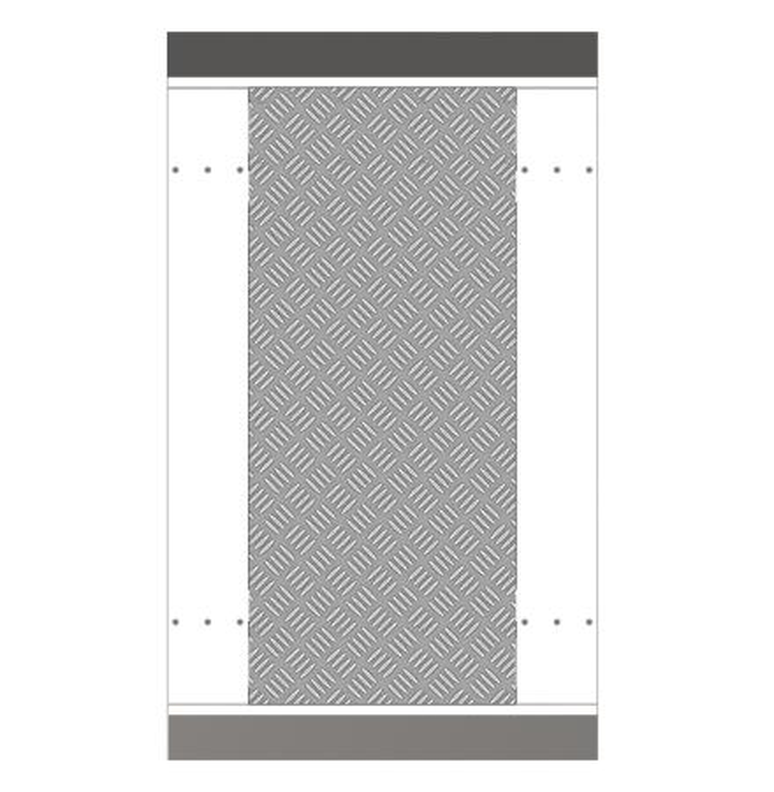 Hikvision Fixed Base for Turnstile - 1475mm x 985mm