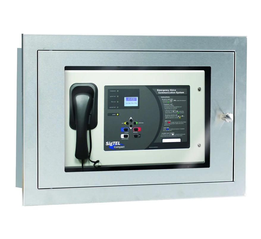 C-TEC Flush Mounting Stainless Steel Enclosure - Medium Depth (BF359/3M) - JEM Systems UK