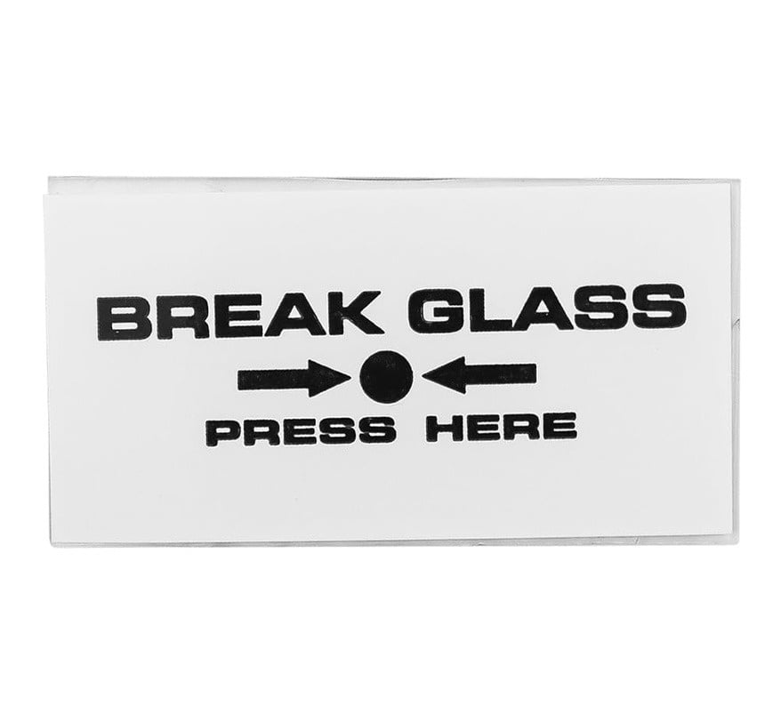 C-TEC Spare Glass for KAC Break Glass Manual Call Points (BF371) - JEM Systems UK