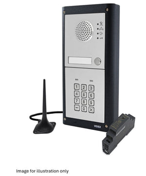 Videx 2 Button GSM PRO Audio Kit with Codelock Surface Grey Face/Frame