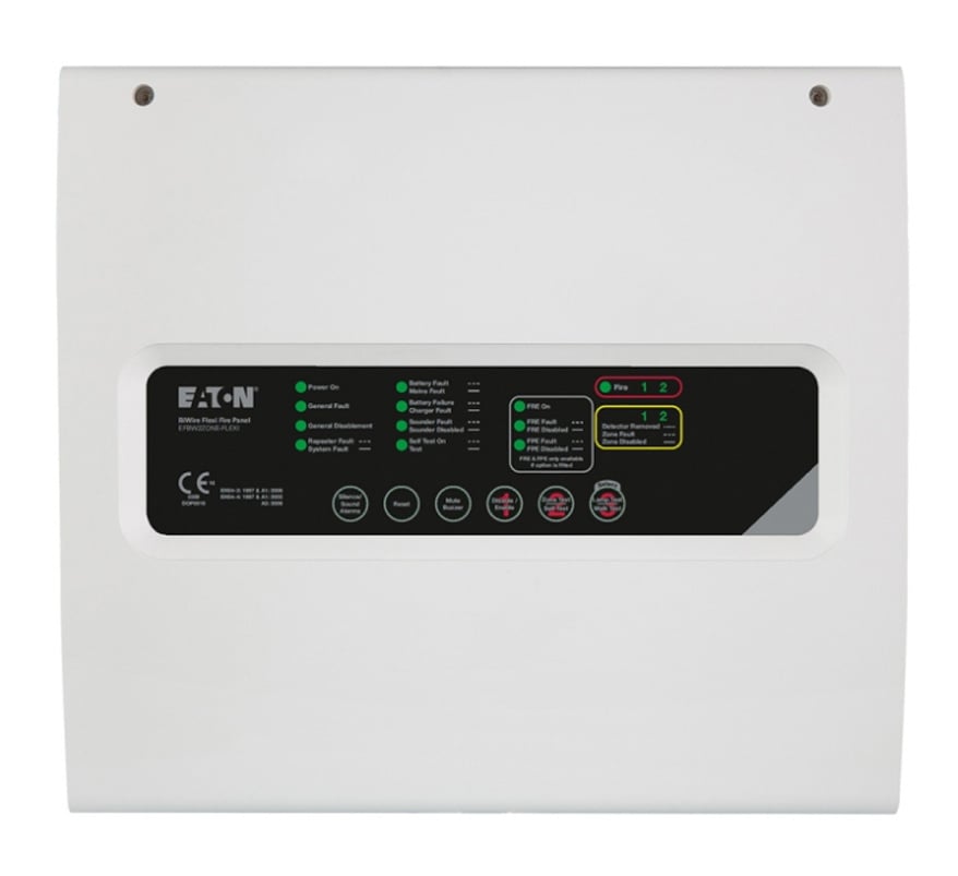 Eaton Flexi 2 Zone BiWire / Conventional Fire Control Panel (EFBW2ZFLEXI) - JEM Systems UK