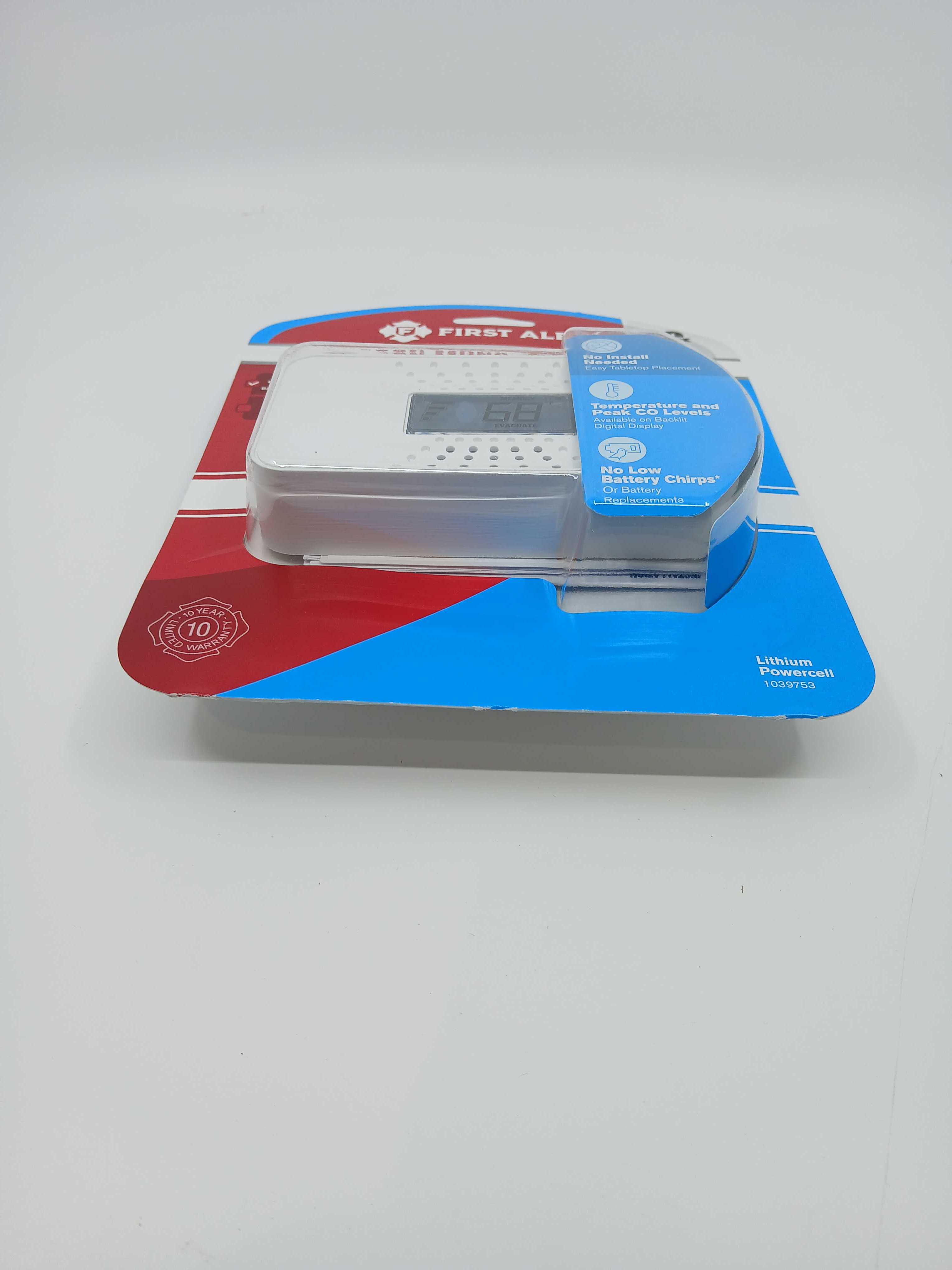 BRK CO710 Battery CO Alarm 10-Year Lithium Digital Display Electrochemical - JEM Systems UK