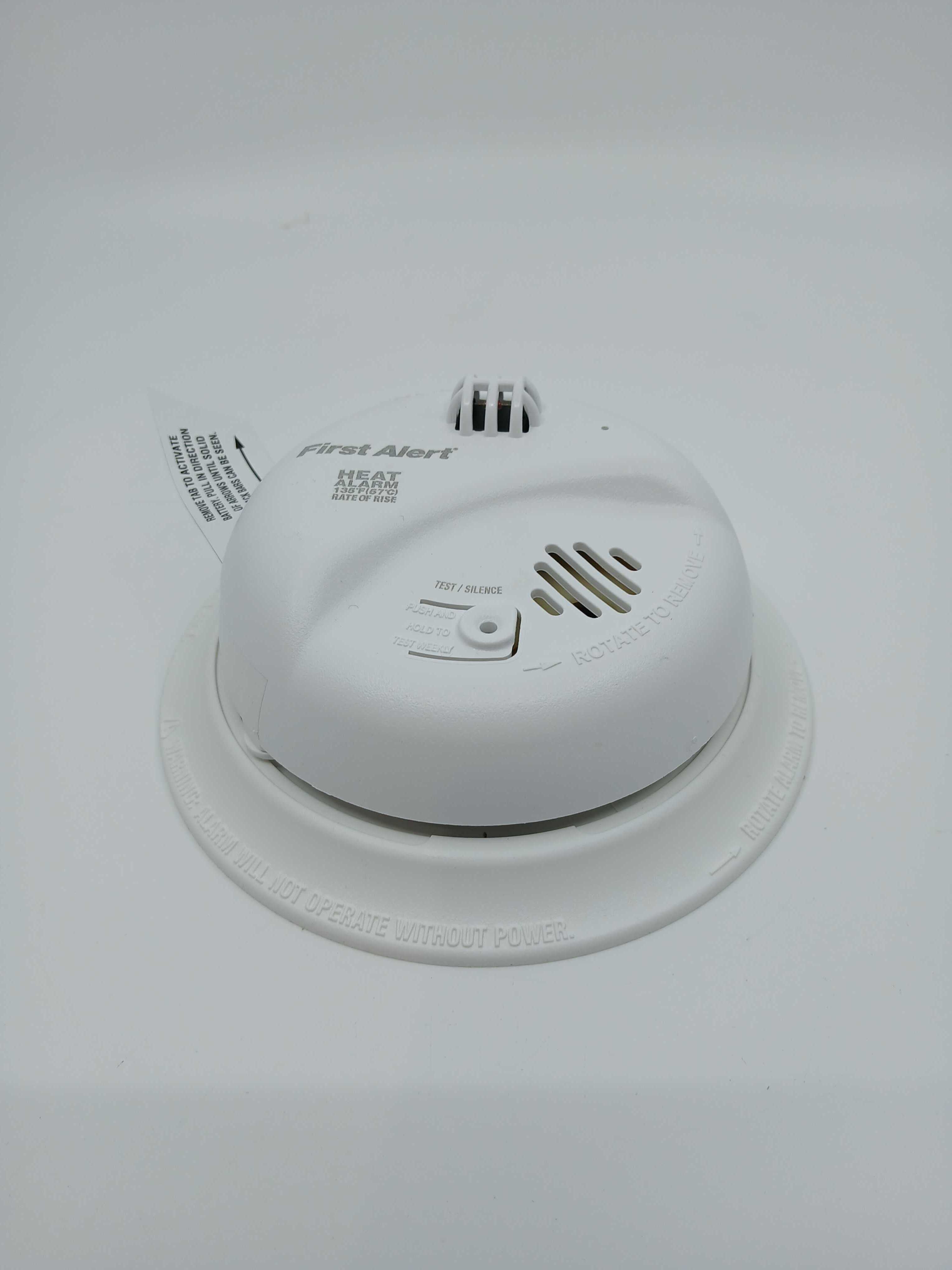 BRK HD6135FB Hardwired Heat Alarm Replaceable Battery Interconnect 9V - JEM Systems UK