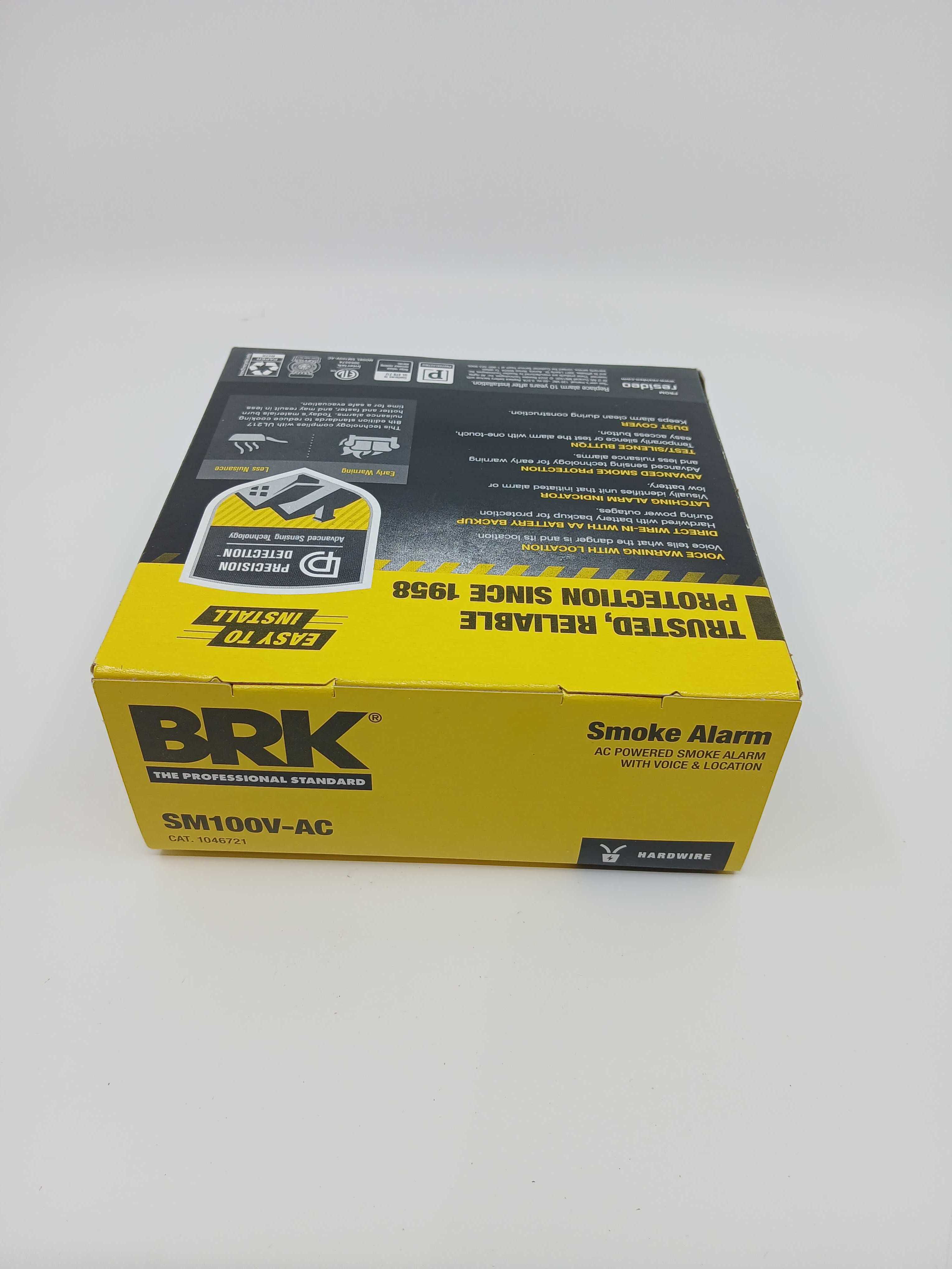 BRK SM100V-AC Hardwired Smoke Alarm Voice Battery Backup Photoelectric - JEM Systems UK