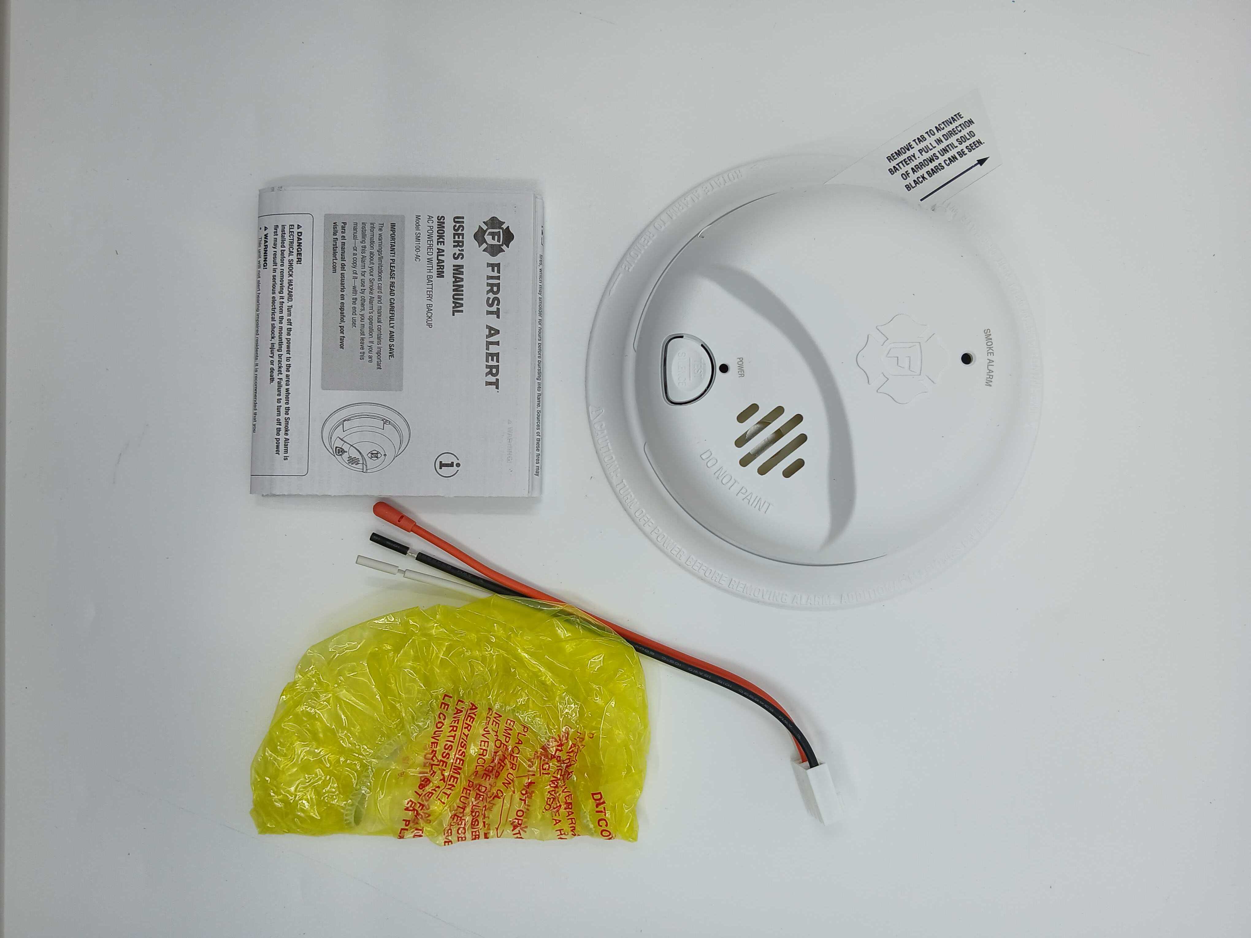 BRK SMI100-AC Hardwired Smoke Alarm Battery Backup Ionization 9V Carbon Zinc - JEM Systems UK