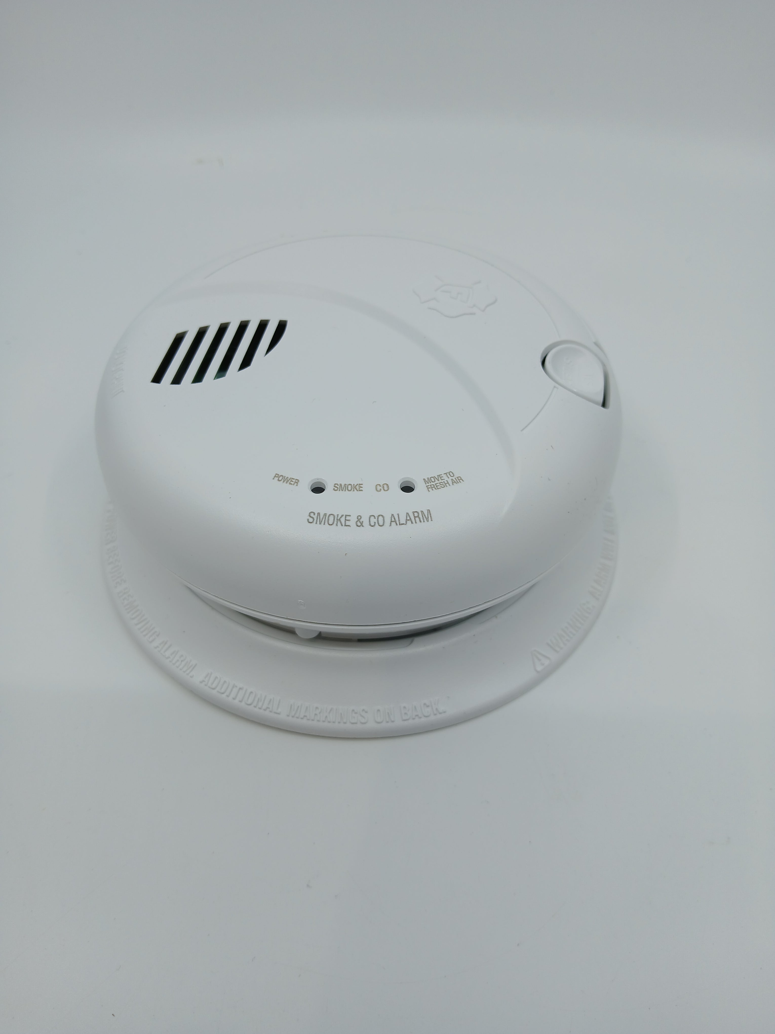 BRK SMCO100V-AC Hardwired Combo Smoke CO Alarm Replaceable Battery Voice Photoelectric CO Sensor