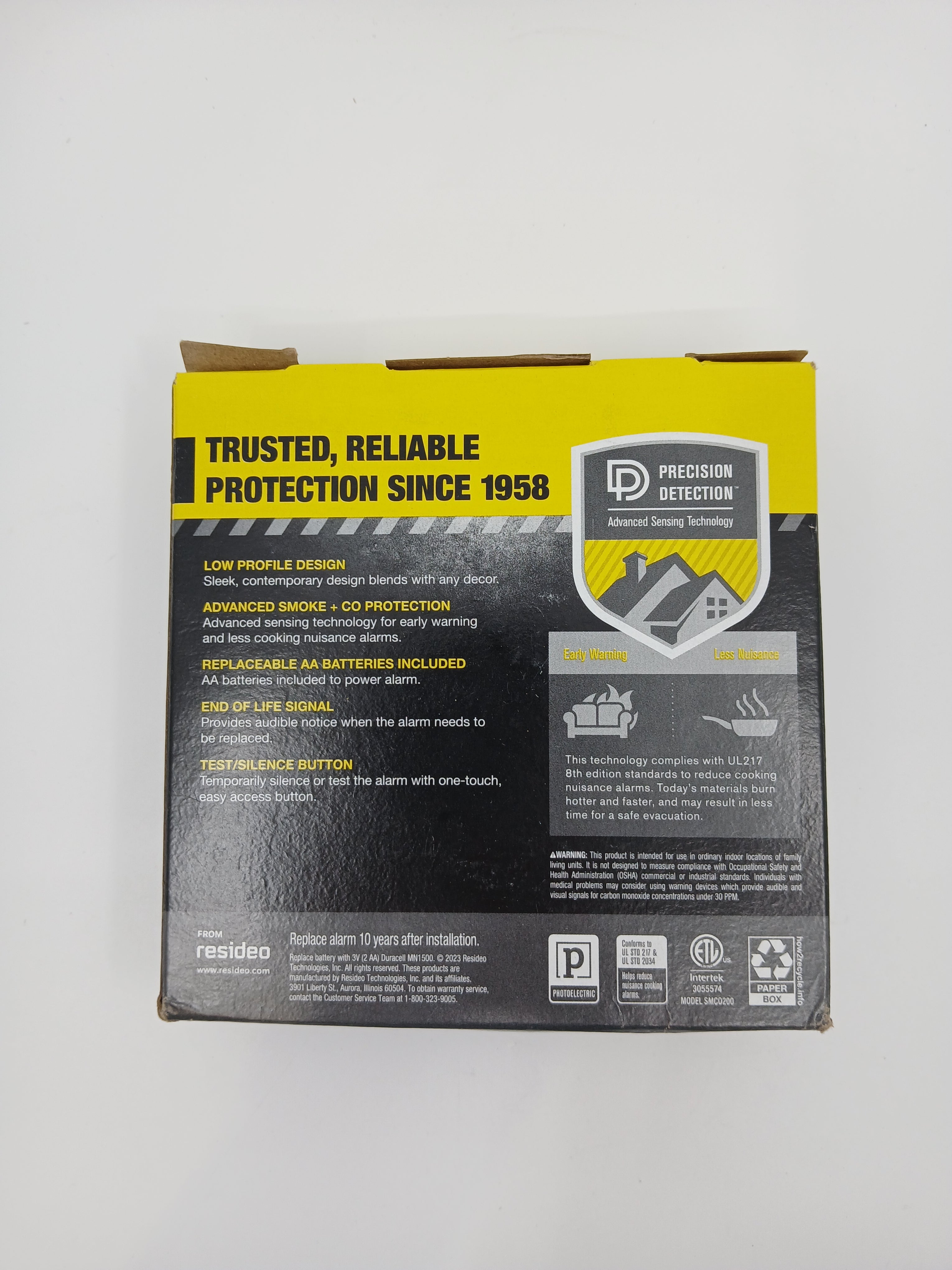 BRK SMCO200 Battery Powered  Combo Smoke CO Alarm Replaceable Battery CO Sensor