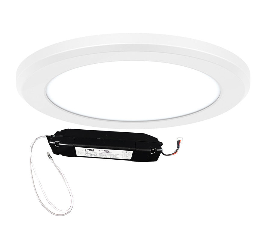 BLE BROADFIELD IP20 3CCT Circular LED Panel - Adjustable Wattage c/w Emergency Pack - JEM Systems UK