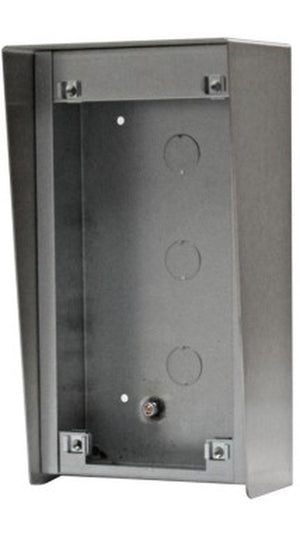 Videx Surface Back Box c/w Rainshield for 130x220mm VR Panel Stainless Steel