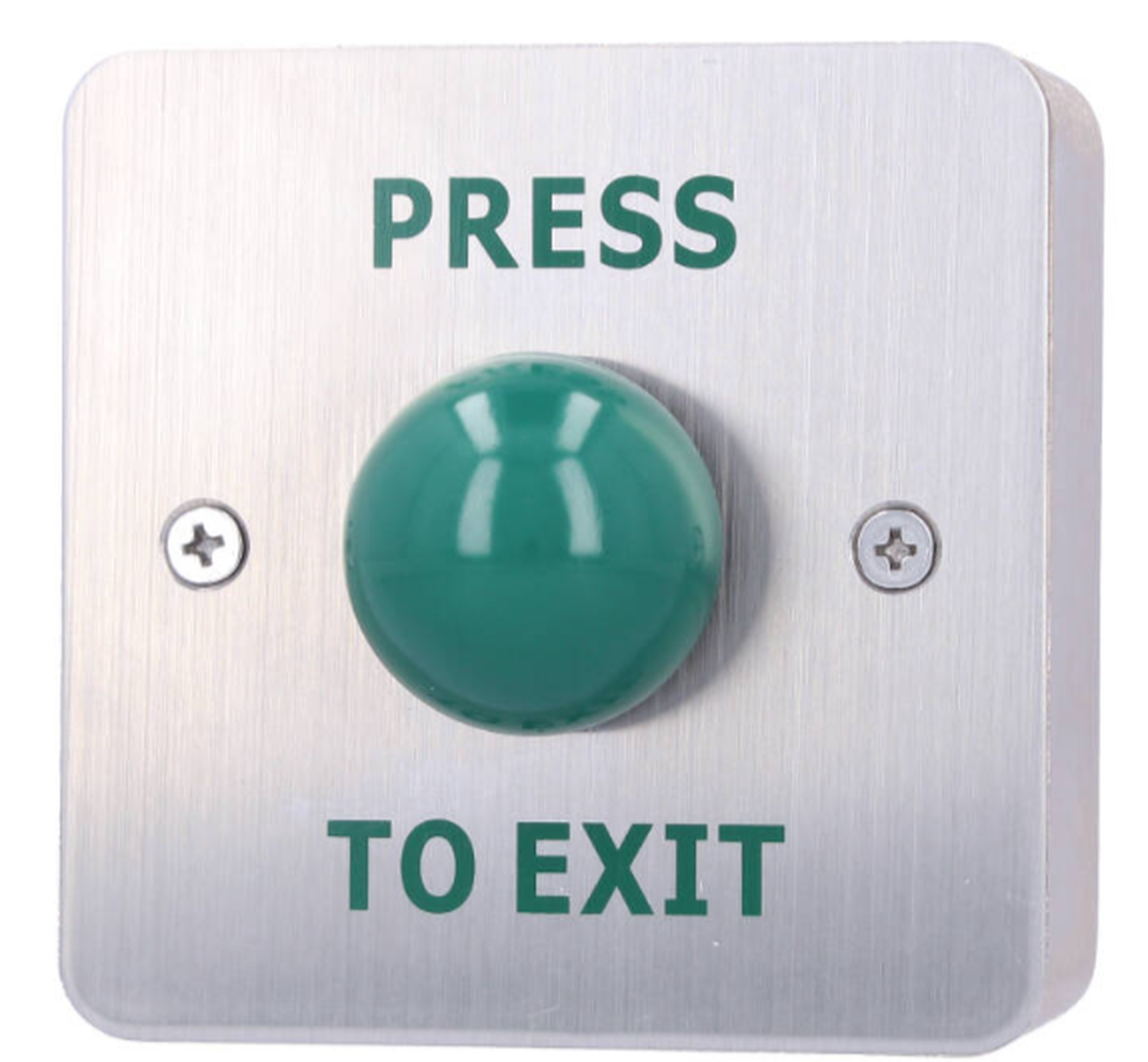 CDVI Non-Shroud Green Dome Exit Device Stainless Steel