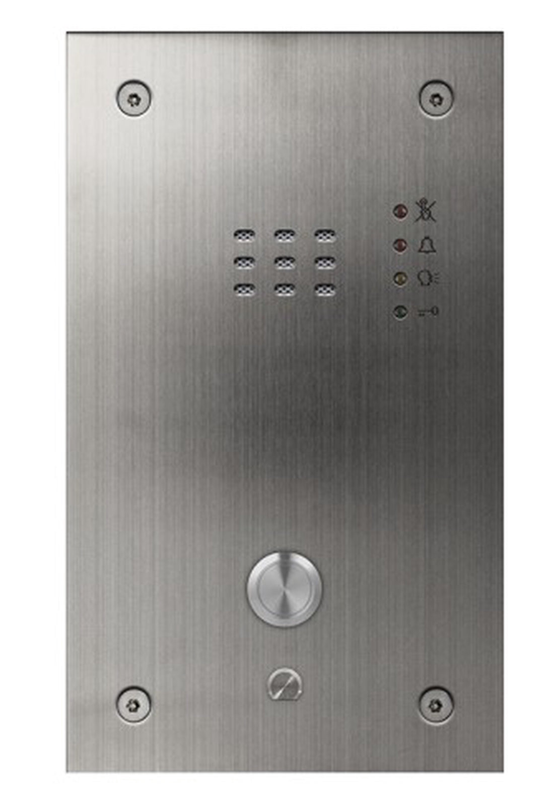 Videx 1 Button 4G GSM Flush Vandal Resistant Intercom Panel Stainless Steel