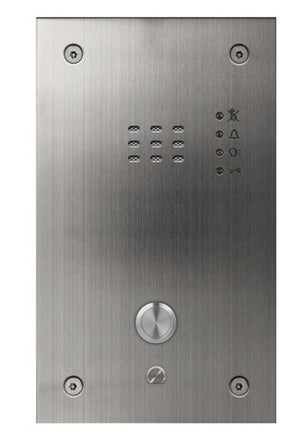 Videx 1 Button 4G GSM Flush Vandal Resistant Intercom Panel Stainless Steel