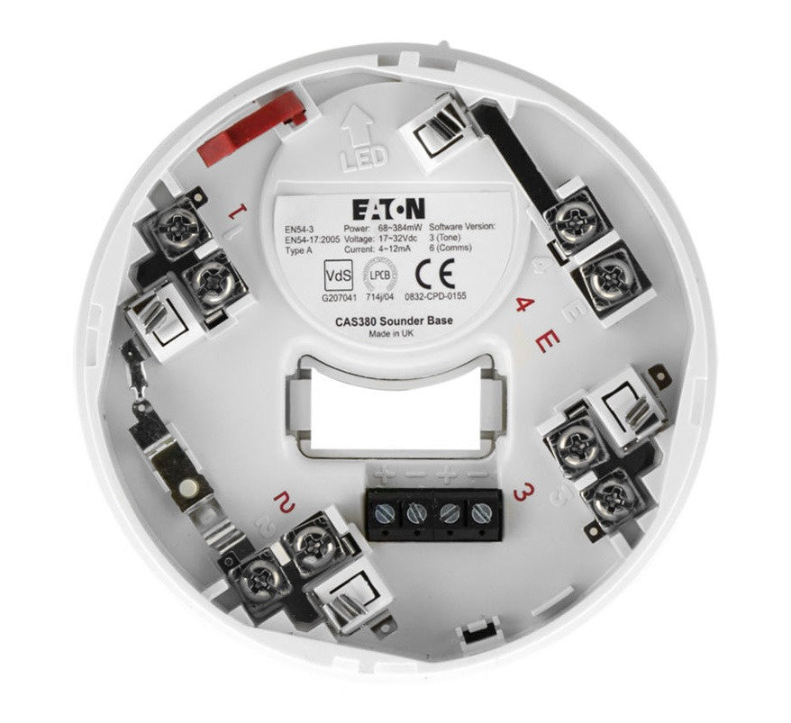 Eaton Cooper Intelligent Addressable Sounder Base (CAS380) - JEM Systems UK