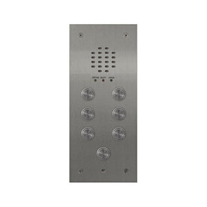 Videx 7 Button Audio Vandal Resistant Flush Panel c/w 136 Amplifier
