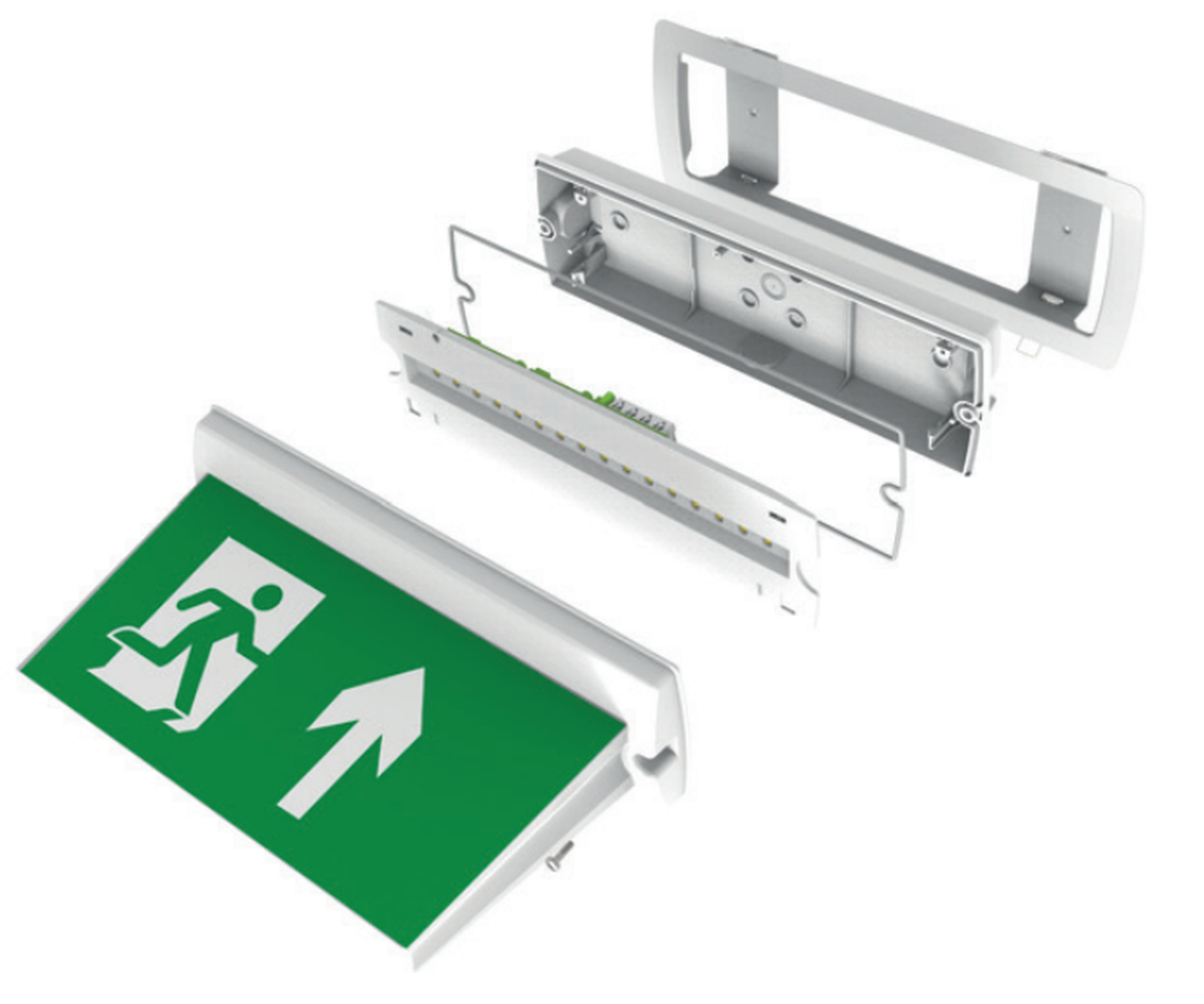 CQR Emergency Bulkhead Plus Exit Sign Diffuser & Legend Kit