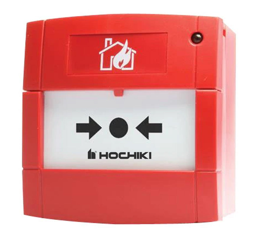 Hochiki CDX Conventional Manual Call Point with LED & Backbox (Red) (CCP-E(LED) - JEM Systems UK