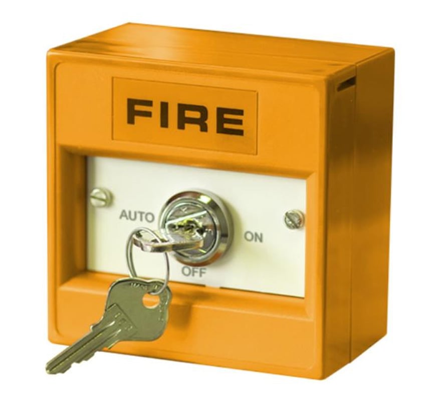 Hochiki CDX Conventional 3-Position Keyswitch Call Point with Backbox (Orange) (CCP-KS03) - JEM Systems UK
