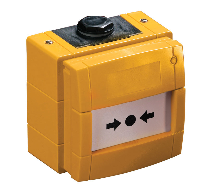 Hochiki CDX Weatherproof Conventional Manual Call Point (Yellow) (CCP-W/Y) - JEM Systems UK