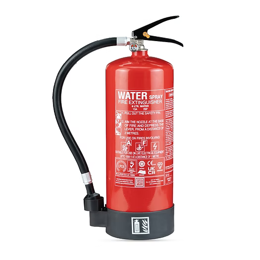 Ceasefire Fire Extinguisher Water Spray 9L SS Stored Pressure Red (C) (CF-000799SA)