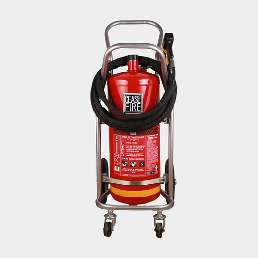 Ceasefire Fire Extinguisher Compressed Air SS Cartridge Red Low Pressure with Trolley (CF-000782U)