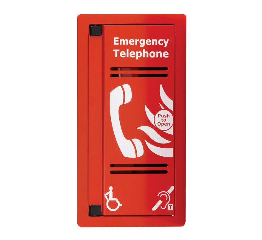 Eaton VoCALL Analogue Type A Emergency Telephone Outstation (Red, Flush Mount) (CFVCFHP) - JEM Systems UK