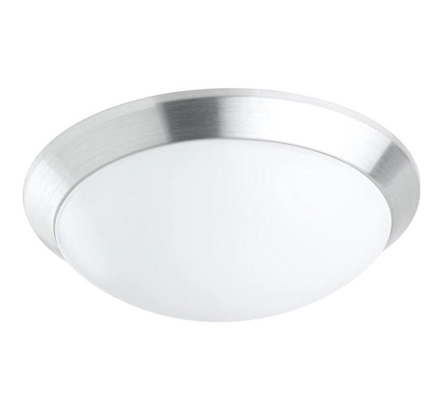 Advanced ULED/M3/P/SL Circu-LED Luminaire, Surface Mount, Maintained, Addressable - 0.40M Diameter (Silver Body) - JEM Systems UK