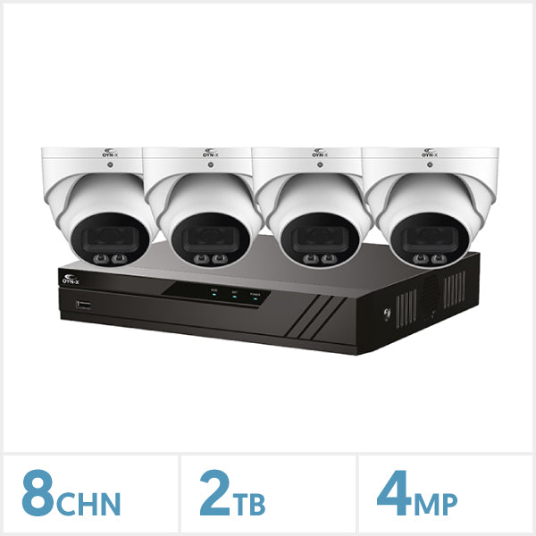 Eagle 8 Channel NVR with  4 Full-colour Turret Kit