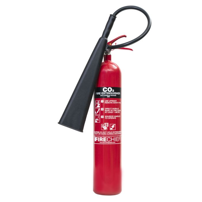 Firechief CTX 5kg CO2 Extinguisher - Steel (CXC5S) - JEM Systems UK