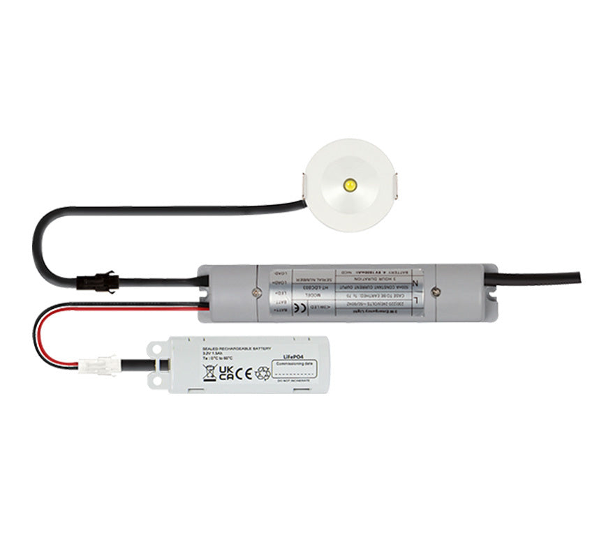 ESP Duceri 3W LED IP20 Open Lens Emergency Downlight (D2402MF) - JEM Systems UK