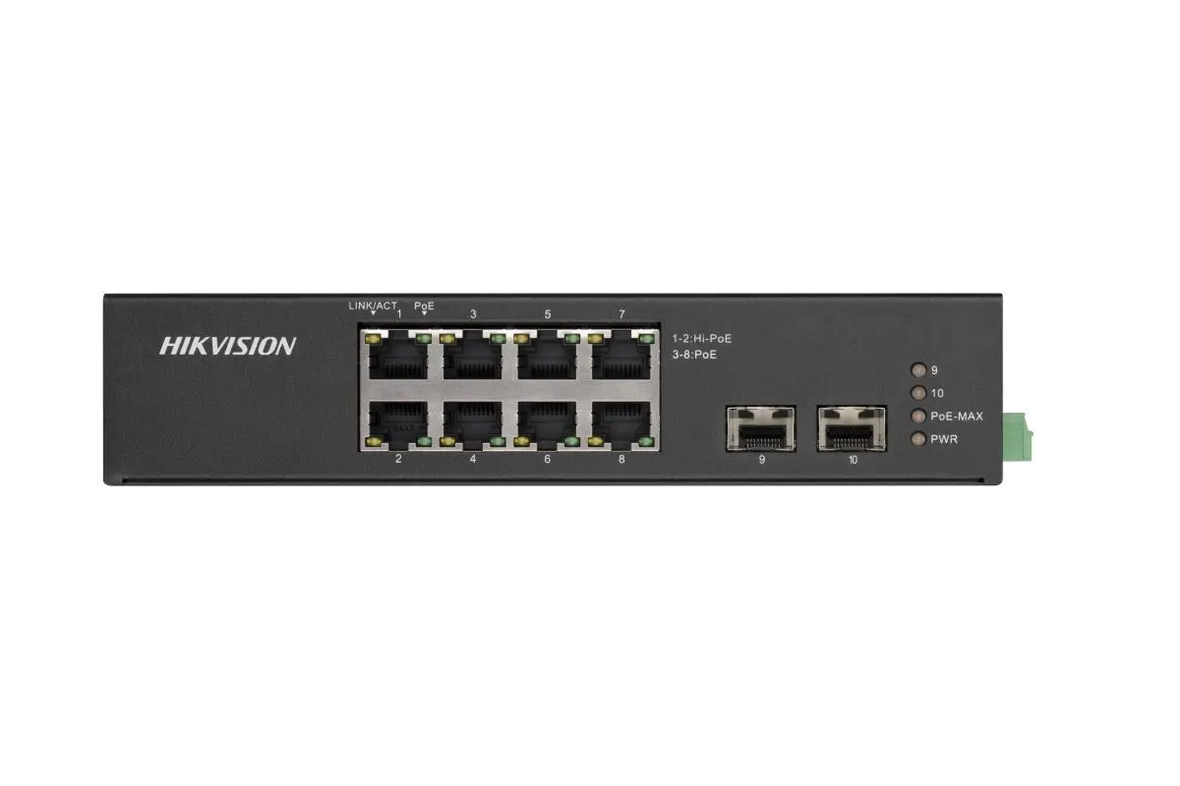 Hikvision 8 Port Gigabit Unmanaged Harsh PoE Switch