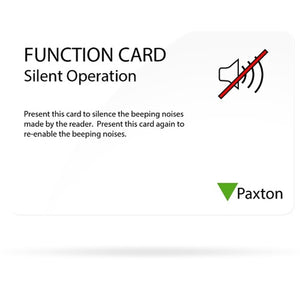 Paxton Net2 Silent Operation Card
