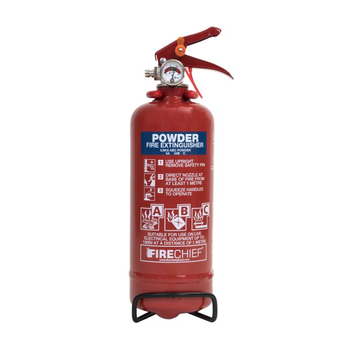 Firechief 800g ABC Powder Extinguisher c/w Wire Bracket (FMP800) - JEM Systems UK