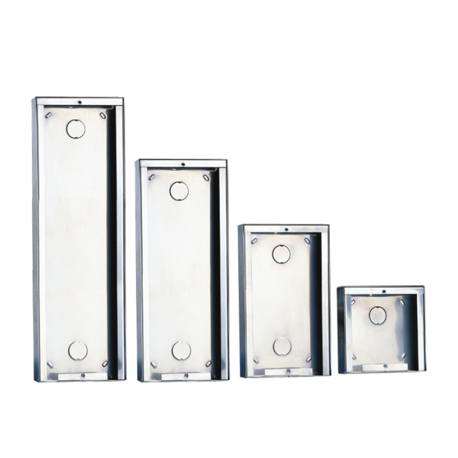 Comelit Powercom Linear 4 Module Housing Surface Mount Stainless Steel